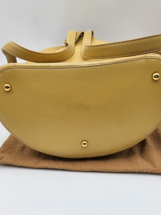 Loewe Anton Backpack-Shoulder in Pale Yellow Leather, Authentic w/COA main image 12